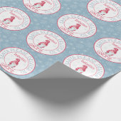 可愛いサンタお届け格言 ラッピングペーパー (角)