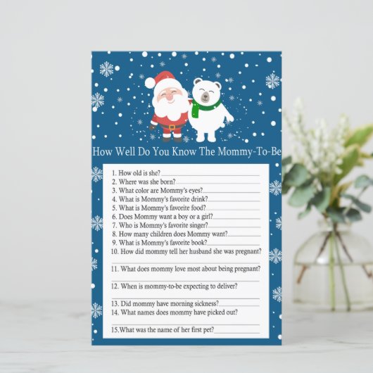 可愛いサンタとホッキョクグマは、あなたがどれほど良く知っているか (スタンド正面)