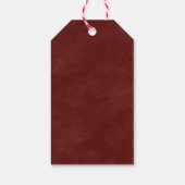 可愛いサンタクロースHo Hoメリークリスマス ギフトタグ (裏面)