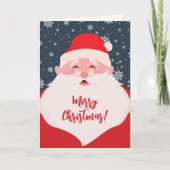 可愛いサンタグラフィッククリスマスフォト シーズンカード (正面)