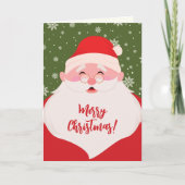 可愛いサンタグラフィッククリスマスフォト シーズンカード (正面)