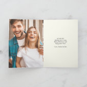 可愛いサンタグラフィッククリスマスフォト シーズンカード (内部)