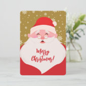 可愛いサンタグラフィッククリスマスフォト シーズンカード (スタンド正面)
