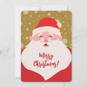 可愛いサンタグラフィッククリスマスフォト シーズンカード (正面)