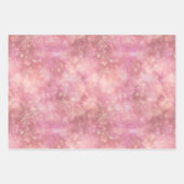 可愛いサンタピンク ラッピングペーパーシート (正面2)