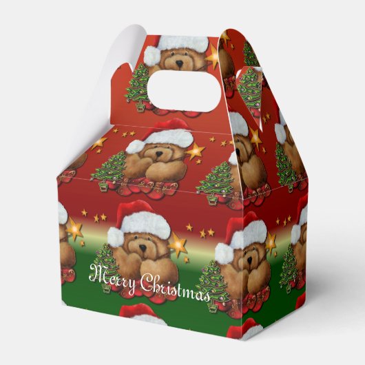可愛いサンタベアークリスマスクリスマスゲーブルビーボックス2 フェイバーボックス (正面サイド)