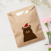 可愛いサンタベアークリスマスサック、休日 フェイバーバッグ (封をした状態)