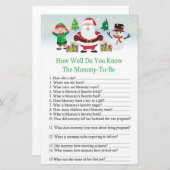 可愛いサンタ君は赤ちゃんシャワーをどれだけ知っているか (正面/裏面)