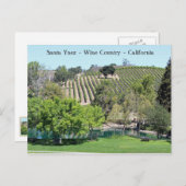 可愛いサンタ・イネス・ワインカントリー葉書! ポストカード (正面/裏面)