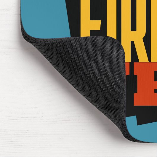 可愛いサンダースが燃え上がった！漫画やる気を起こさせる マウスパッド (コーナー)