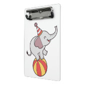 可愛いサーカス象オンボール – 誕生日パーティイリュウ ミニクリップボード (アングル2)