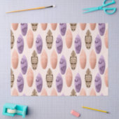 可愛いサーフカラフルボードの切り離し 薄葉紙 (クラフト)