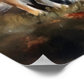 可愛いシェットランドシェプドッグアートプリントポスター ポスター (角)