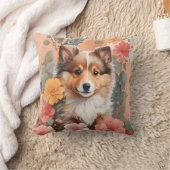 可愛いシェットランドシェプドッグパピー クッション (ブランケット)
