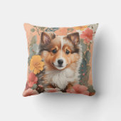 可愛いシェットランドシェプドッグパピー クッション (裏面)