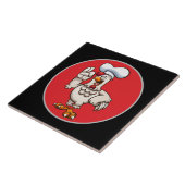 可愛いシェフのオンドスターの装飾 タイル (側面)