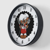 可愛いシェフのクマ好きキッチン 壁時計 (傾斜)