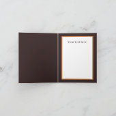 可愛いシェフ調理師パンダ感謝していー追加文字 サンキューカード (内部)