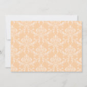 可愛いシックなオレンジの小さなカボチャ赤ちゃんシャワー写真 招待状 (裏面)