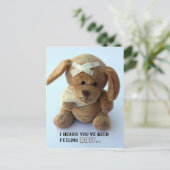 可愛いシックテディドッグいいハガキ ポストカード (スタンド正面)