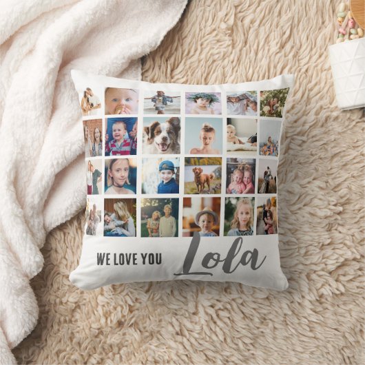 可愛いシック我々愛するロラ写真装飾用クッション クッション (ブランケット)