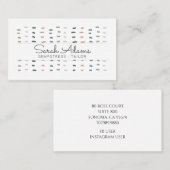 可愛いシモダンーフェストテーラーハンドステッチのロゴ 名刺 (正面/裏面)