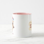 可愛いシャム猫のコーヒー美学の寝姿 マグカップ (中央)