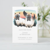 可愛いシャム猫ゲイカップルがデート結婚を救う 招待状 (スタンド正面)