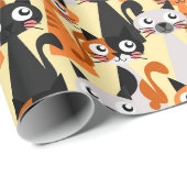 可愛いシャム猫 ラッピングペーパー (ロールコーナー)