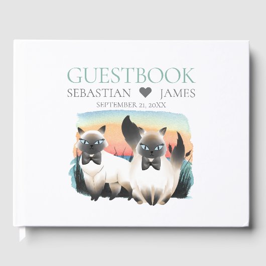 可愛いシャメネコゲイカップル結婚ズ ゲストブック (正面)