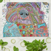 可愛いシュナカラフルーツァーラバーキッチンタオル キッチンタオル (折り畳み)