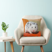 可愛いシリアのハムスター白黒斑点ペットおもしろい クッション (椅子)