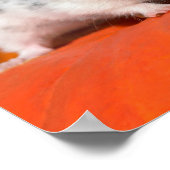 可愛いシリアのハムスター白黒斑点ペットおもしろい ポスター (角)