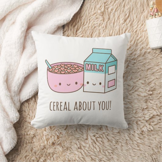 可愛いシリアルのカップルの部屋の装飾 クッション (ブランケット)