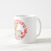 可愛いシルキーテリア犬、ずさんなキス コーヒーマグカップ (正面右)