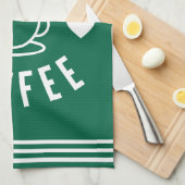 可愛いシンプルコーヒーキッチンタオル キッチンタオル (四つ折り)