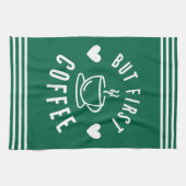 可愛いシンプルコーヒーキッチンタオル キッチンタオル (横)