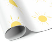 可愛いシンプルサンパタンベビーシャワー ラッピングペーパー (ロールコーナー)