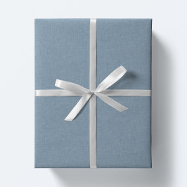 可愛いシンプルシャンブレブルー ラッピングペーパーシート