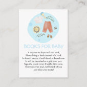 可愛いシンプルベビー赤ちゃん服青本 エンクロージャーカード (正面)