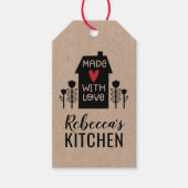 可愛いシンプルラブクラフトギフトラベル ギフトタグ (正面)