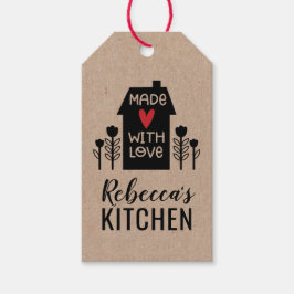 可愛いシンプルラブクラフトギフトラベル ギフトタグ