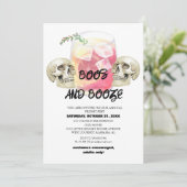 可愛いシンプル不気味なハロウィーンの衣装パーティーinvita 招待状 (スタンド正面)