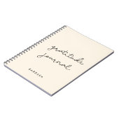 可愛いシンプル感謝の日誌ノート ノートブック (左側)