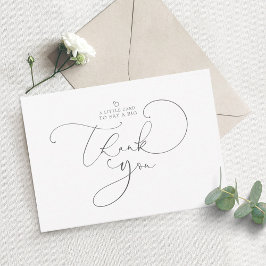 可愛いシンプルA小さなカード大きな感謝を言う