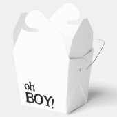 可愛いシンプルOh男の子の赤ちゃんシャワー フェイバーボックス (オープン)