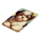 可愛いシーズー(犬)の子犬絵画の マグネット (左側)