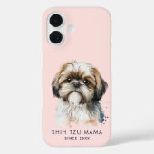 可愛いシーズー（犬）津ママピンク Case-Mate iPhoneケース (裏面)