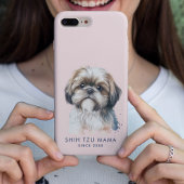 可愛いシーズー（犬）津ママピンク Case-Mate iPhoneケース