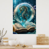 可愛いシーホース ポスター (キッチン)